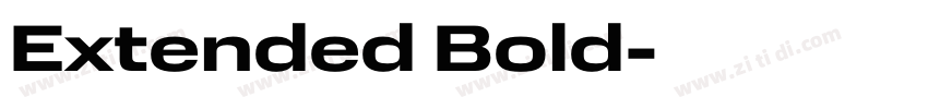 Extended Bold字体转换 Extended Bold字体转换